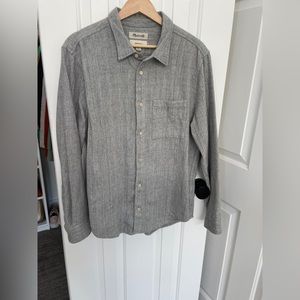 Men’s Madewell Gray Wool Button Down - M